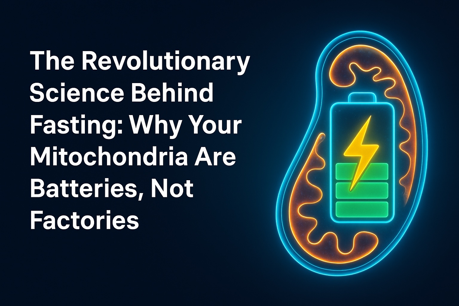 The Revolutionary Science Behind Fasting: Why Your Mitochondria Are Batteries, Not Factories
